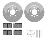 Dynamic Friction 1976-1993 Volvo 265 Front Geospec Rotors with 5000 Advanced Brake Pads w/Hardware by Dynamic Friction Company 4512-27058