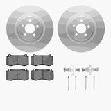 Dynamic Friction 2005-2023 Chrysler 300 Front Geospec Rotors with 5000 Advanced Brake Pads w/Hardware by Dynamic Friction Company 4512-39049