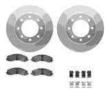Dynamic Friction 2019-2025 Ram 3500 Front Geospec Rotors with 5000 Advanced Brake Pads w/Hardware by Dynamic Friction Company 4512-40150