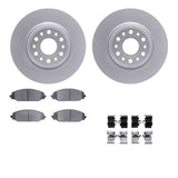 Dynamic Friction 2019-2025 Ram 1500 Front Geospec Rotors with 5000 Advanced Brake Pads w/Hardware by Dynamic Friction Company 4512-40162