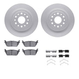 Dynamic Friction 2019-2025 Ram 1500 Rear Geospec Rotors with 5000 Advanced Brake Pads w/Hardware by Dynamic Friction Company 4512-40163