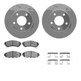 Dynamic Friction 1986-1992 Buick Reatta Front Geospec Rotors with 5000 Advanced Brake Pads w/Hardware by Dynamic Friction Company 4512-45036