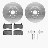 Dynamic Friction 2012-2013 Buick Regal Front Geospec Rotors with 5000 Advanced Brake Pads w/Hardware by Dynamic Friction Company 4512-45057
