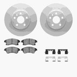 Dynamic Friction 2011-2017 Chevrolet Cruze Limited Front Geospec Rotors with 5000 Advanced Brake Pads w/Hardware by Dynamic Friction Company 4512-47089