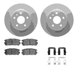 Dynamic Friction 2007-2015 Chevrolet Captiva Sport Rear Geospec Rotors with 5000 Advanced Brake Pads w/Hardware by Dynamic Friction Company 4512-47114