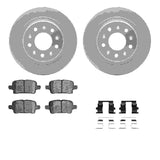 Dynamic Friction 2016-2021 Buick Regal TourX Rear Geospec Rotors with 5000 Advanced Brake Pads w/Hardware by Dynamic Friction Company 4512-47120