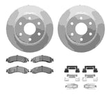 Dynamic Friction 2000-2006 Cadillac Escalade EXT Rear Geospec Rotors with 5000 Advanced Brake Pads w/Hardware by Dynamic Friction Company 4512-48116