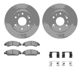 Dynamic Friction 2005-2020 Cadillac Escalade ESV Front Geospec Rotors with 5000 Advanced Brake Pads w/Hardware by Dynamic Friction Company 4512-48128