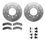 Dynamic Friction 2011-2019 Chevrolet Silverado 3500 HD Rear Geospec Rotors with 5000 Advanced Brake Pads w/Hardware by Dynamic Friction Company 4512-48143