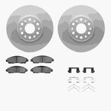 Dynamic Friction 2017-2020 Buick Enclave Front Geospec Rotors with 5000 Advanced Brake Pads w/Hardware by Dynamic Friction Company 4512-48153
