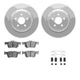Dynamic Friction 2015-2024 Ford SSV Plug-In Hybrid Rear Geospec Rotors with 5000 Advanced Brake Pads w/Hardware by Dynamic Friction Company 4512-55011