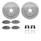 Dynamic Friction 2017-2025 Honda CR-V Rear Geospec Rotors with 5000 Advanced Brake Pads w/Hardware by Dynamic Friction Company 4512-58047