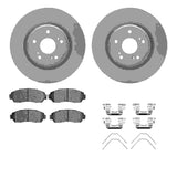 Dynamic Friction 2019-2025 Acura RDX Front Geospec Rotors with 5000 Advanced Brake Pads w/Hardware by Dynamic Friction Company 4512-58051
