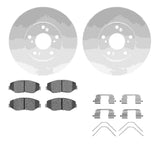 Dynamic Friction 2002-2015 Acura ILX Front Geospec Rotors with 5000 Advanced Brake Pads w/Hardware by Dynamic Friction Company 4512-59151