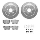 Dynamic Friction 2005-2018 Acura RDX Rear Geospec Rotors with 5000 Advanced Brake Pads w/Hardware by Dynamic Friction Company 4512-59168