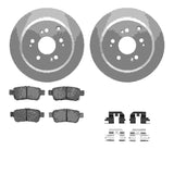 Dynamic Friction 2005-2010 Honda Odyssey Rear Geospec Rotors with 5000 Advanced Brake Pads w/Hardware by Dynamic Friction Company 4512-59170