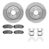 Dynamic Friction 2015-2025 Honda Passport Front Geospec Rotors with 5000 Advanced Brake Pads w/Hardware by Dynamic Friction Company 4512-59181