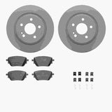 Dynamic Friction 2019-2026 Mercedes-Benz CLA250 Rear Geospec Rotors with 5000 Advanced Brake Pads w/Hardware by Dynamic Friction Company 4512-63253