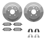 Dynamic Friction 2002-2025 Nissan Sentra Rear Geospec Rotors with 5000 Advanced Brake Pads w/Hardware by Dynamic Friction Company 4512-67092