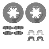 Dynamic Friction 1985-1997 Nissan Pickup Front Geospec Rotors with 5000 Advanced Brake Pads w/Hardware by Dynamic Friction Company 4512-67120