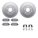 Dynamic Friction 2002-2025 Infiniti G35 Rear Geospec Rotors with 5000 Advanced Brake Pads w/Hardware by Dynamic Friction Company 4512-67130