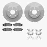 Dynamic Friction 2011-2020 Chevrolet City Express Front Geospec Rotors with 5000 Advanced Brake Pads w/Hardware by Dynamic Friction Company 4512-67148