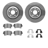 Dynamic Friction 2005-2011 Audi A6 Quattro Rear Geospec Rotors with 5000 Advanced Brake Pads w/Hardware by Dynamic Friction Company 4512-73114