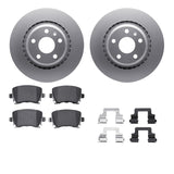 Dynamic Friction 2012-2013 Audi TT Quattro Rear Geospec Rotors with 5000 Advanced Brake Pads w/Hardware by Dynamic Friction Company 4512-73135