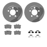 Dynamic Friction 1999-2015 Audi TT Rear Geospec Rotors with 5000 Advanced Brake Pads w/Hardware by Dynamic Friction Company 4512-74094