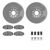 Dynamic Friction 2018-2025 Volkswagen Atlas Cross Sport/Teramont/Atlas Front Geospec Rotors 5000 Adv Pads w/Hardware by Dynamic Friction Company 4512-74155