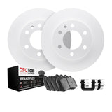 Dynamic Friction 2006-2015 Lexus GS300 Front Geospec Rotors with 5000 Advanced Brake Pads w/Hardware by Dynamic Friction Company 4512-75010