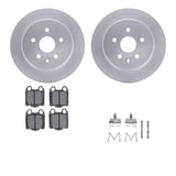 Dynamic Friction 1998-2010 Lexus GS430 Rear Geospec Rotors with 5000 Advanced Brake Pads w/Hardware by Dynamic Friction Company 4512-75042