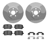 Dynamic Friction 2003-2008 Pontiac Vibe Front Geospec Rotors with 5000 Advanced Brake Pads w/Hardware by Dynamic Friction Company 4512-76117