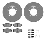 Dynamic Friction 1984-1995 Toyota Pickup Front Geospec Rotors with 5000 Advanced Brake Pads w/Hardware by Dynamic Friction Company 4512-76156