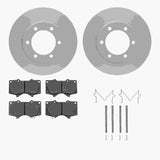 Dynamic Friction 2000-2007 Toyota Tundra Front Geospec Rotors with 5000 Advanced Brake Pads w/Hardware by Dynamic Friction Company 4512-76169