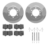 Dynamic Friction 2003-2023 Toyota 4Runner Front Geospec Rotors with 5000 Advanced Brake Pads w/Hardware by Dynamic Friction Company 4512-76173