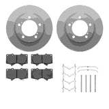Dynamic Friction 2010-2024 Lexus GX460 Front Geospec Rotors with 5000 Advanced Brake Pads w/Hardware by Dynamic Friction Company 4512-76188