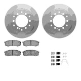 Dynamic Friction 2010-2024 Lexus GX460 Rear Geospec Rotors with 5000 Advanced Brake Pads w/Hardware by Dynamic Friction Company 4512-76189