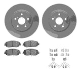 Dynamic Friction 2018-2025 Lexus UX200 Front Geospec Rotors with 5000 Advanced Brake Pads w/Hardware by Dynamic Friction Company 4512-76194