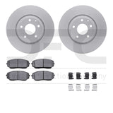 Dynamic Friction 2016-2025 Mazda CX-9 Front Geospec Rotors with 5000 Advanced Brake Pads w/Hardware by Dynamic Friction Company 4512-80108