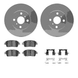 Dynamic Friction 2004-2006 Scion xB Front Geospec Rotors with 5000 Advanced Brake Pads w/Hardware by Dynamic Friction Company 4512-91008