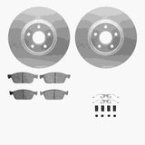 Dynamic Friction 2013-2019 Ford Transit Connect Front Geospec Rotors with 5000 Advanced Brake Pads w/Hardware by Dynamic Friction Company 4512-99068
