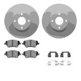 Dynamic Friction 2014-2023 Ford Fiesta Front Geospec Rotors with 5000 Advanced Brake Pads w/Hardware by Dynamic Friction Company 4512-99074