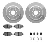 Dynamic Friction 2009-2019 Ford Flex Rear Geospec Rotors with 5000 Advanced Brake Pads w/Hardware by Dynamic Friction Company 4512-99087