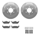 Dynamic Friction 2010-2011 Ford F-150 Rear Geospec Rotors with 5000 Advanced Brake Pads w/Hardware by Dynamic Friction Company 4512-99171