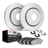 Dynamic Friction 2010-2011 Ford F-150 Rear Geospec Rotors with 5000 Advanced Brake Pads w/Hardware by Dynamic Friction Company 4512-99171