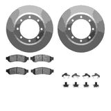 Dynamic Friction 2005-2010 Ford F-350 Super Duty Rear Geospec Rotors with 5000 Advanced Brake Pads w/Hardware by Dynamic Friction Company 4512-99188