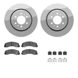Dynamic Friction 2018-2020 Ford F-150 Front Geospec Rotors with 5000 Advanced Brake Pads w/Hardware by Dynamic Friction Company 4512-99196