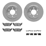 Dynamic Friction 2018-2021 Ford F-150 Rear Geospec Rotors with 5000 Advanced Brake Pads w/Hardware by Dynamic Friction Company 4512-99243