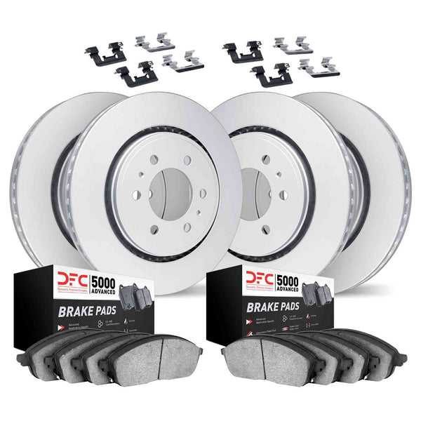 Dynamic Friction 2005-2025 Nissan Frontier Front & Rear Geospec Rotors ...
